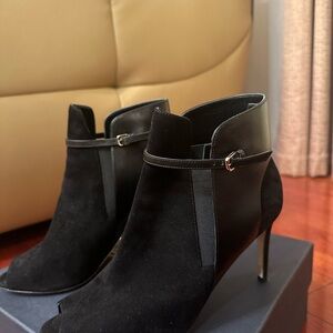 Sergio Rossi Black Ankle Boots